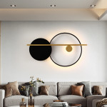 Настенный светодиодный светильник Inodesign Round Black 44.4680